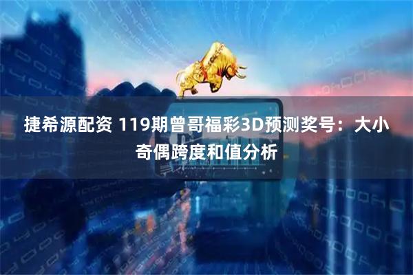 捷希源配资 119期曾哥福彩3D预测奖号：大小奇偶跨度和值分析